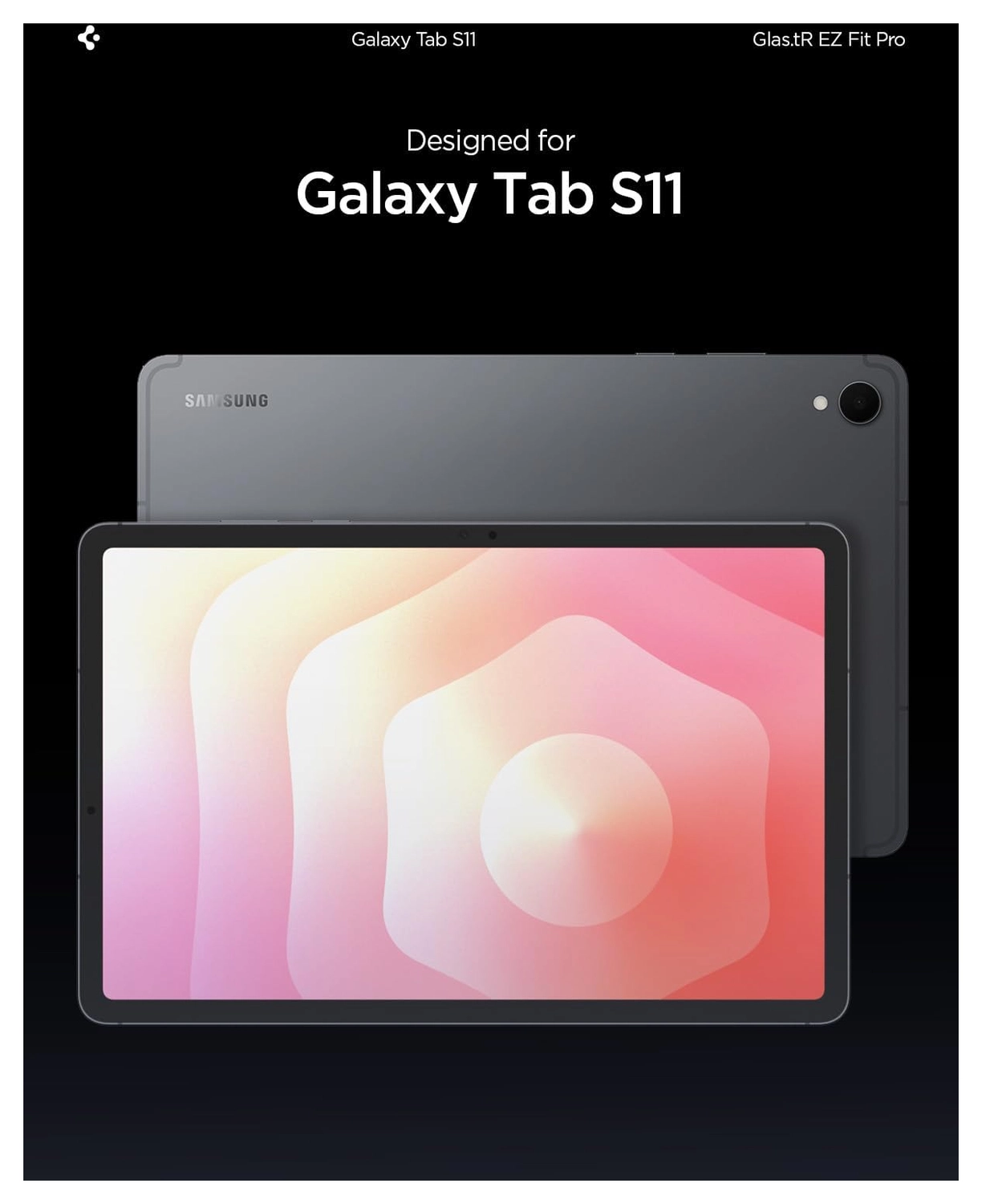 Spigen EZ Fit GLAS.tR Samsung Galaxy Tab S11 Screen Protector 1-Pack afbeelding 7