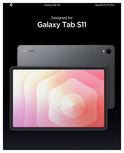 Spigen EZ Fit GLAS.tR Samsung Galaxy Tab S11 Screen Protector 1-Pack afbeelding 7