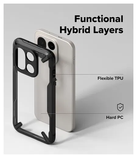 Ringke Fusion X OnePlus 15 Hoesje Back Cover Zwart afbeelding 3