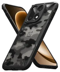 Ringke Fusion X OnePlus 15 Hoesje Back Cover Camo Zwart afbeelding