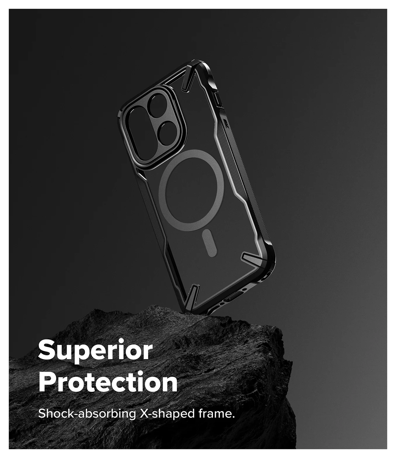 Ringke Fusion X Magnetic OnePlus 15 Hoesje MagSafe Zwart afbeelding 2