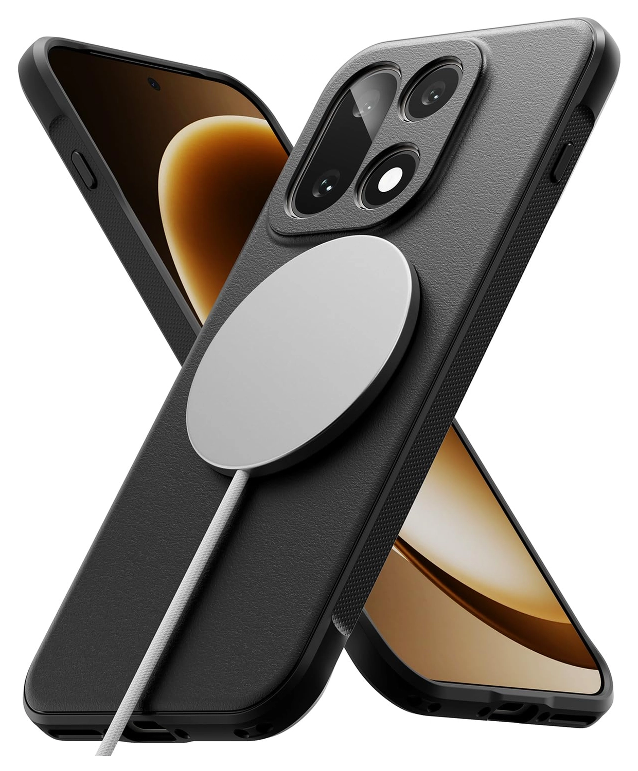 Ringke Onyx Magnetic OnePlus 15 Hoesje MagSafe Zwart afbeelding 1