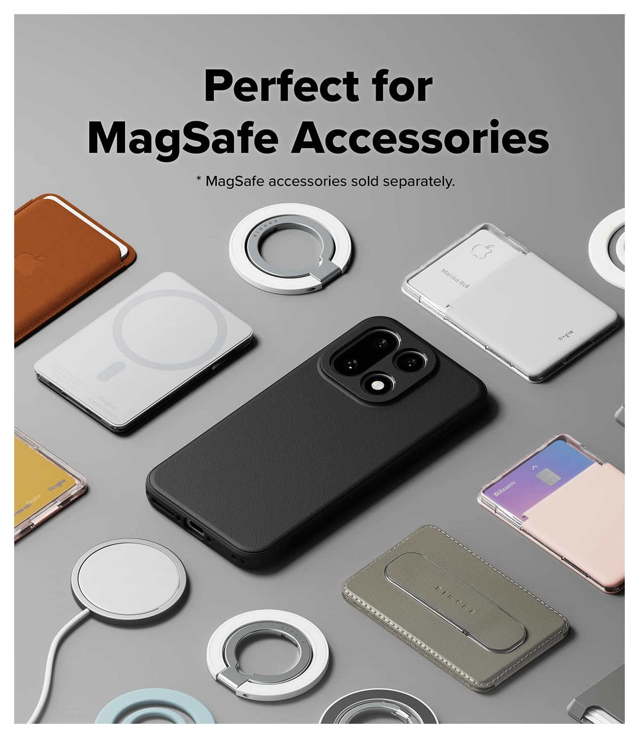 Ringke Onyx Magnetic OnePlus 15 Hoesje MagSafe Zwart afbeelding 3