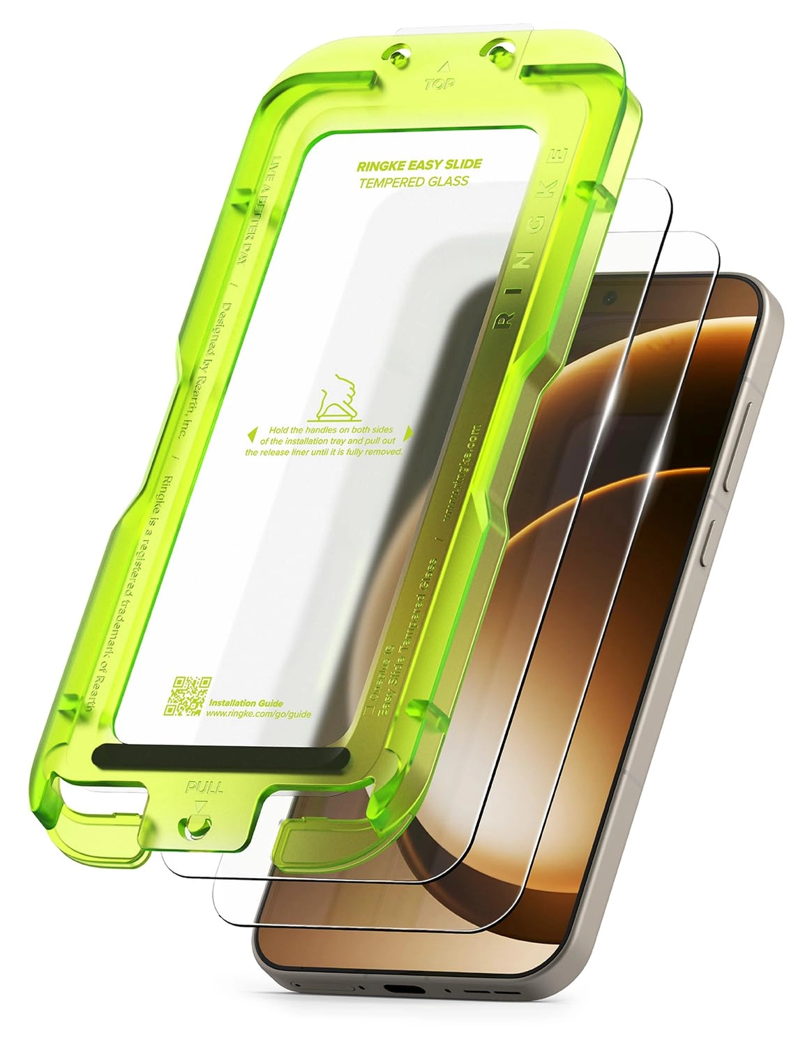 Ringke Easy Slide OnePlus 15 Screen Protector met Jig 2-Pack afbeelding 1