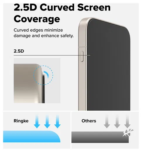 Ringke Easy Slide OnePlus 15 Screen Protector met Jig 2-Pack afbeelding 3