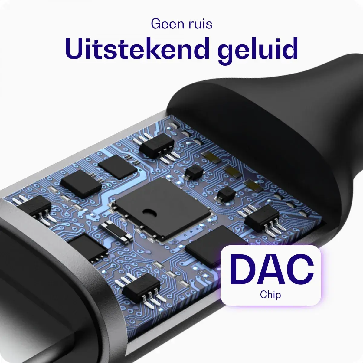 Buddi Flex Lightning naar 3.5mm Jack Aux Kabel 2M Zwart afbeelding 3