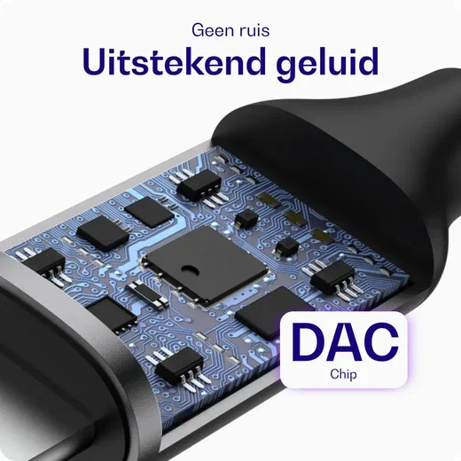 Buddi Flex Lightning naar 3.5mm Jack Aux Kabel 2M Zwart afbeelding 3