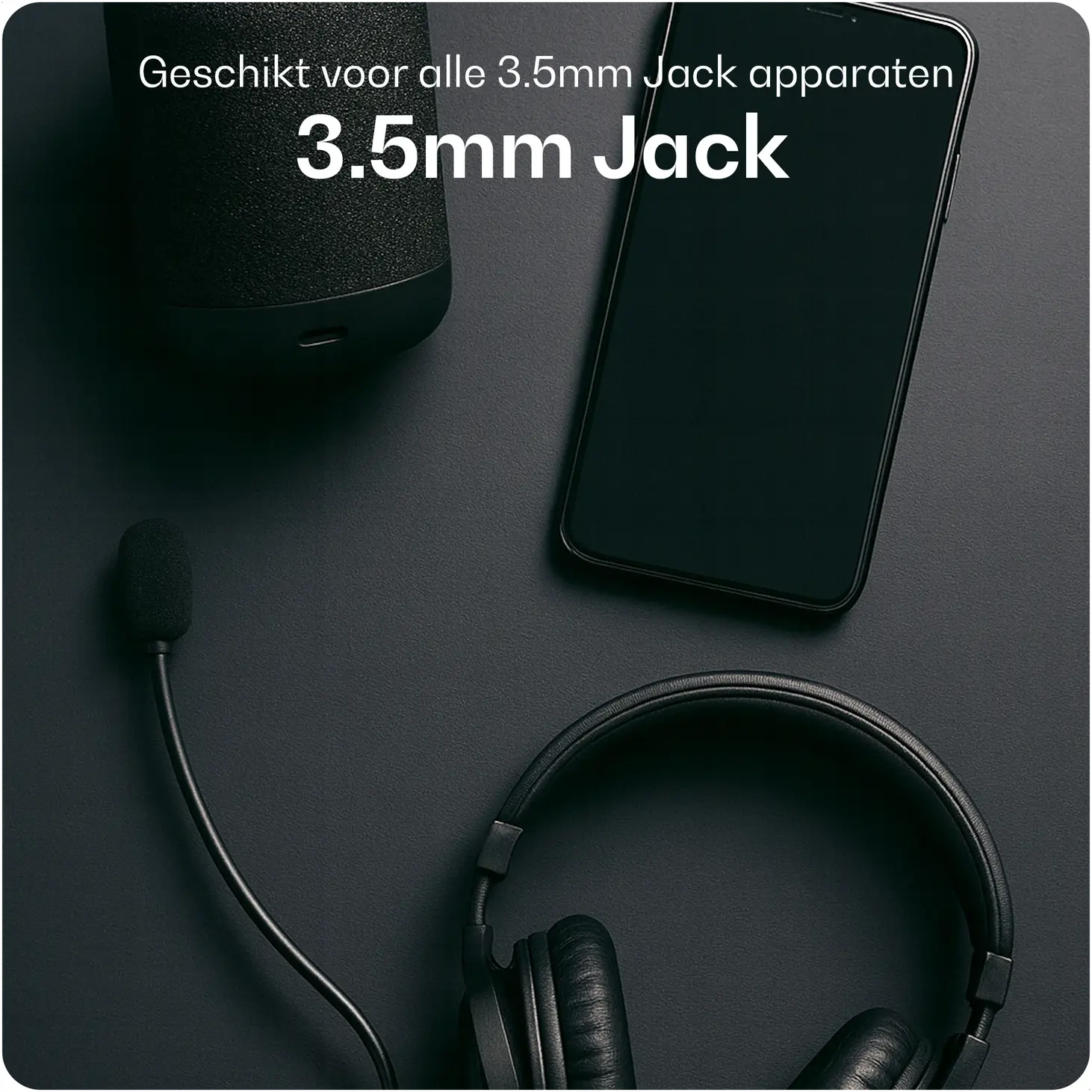Buddi Flex USB-C naar 3.5mm Jack AUX DAC Audiokabel 2M Zwart afbeelding 7