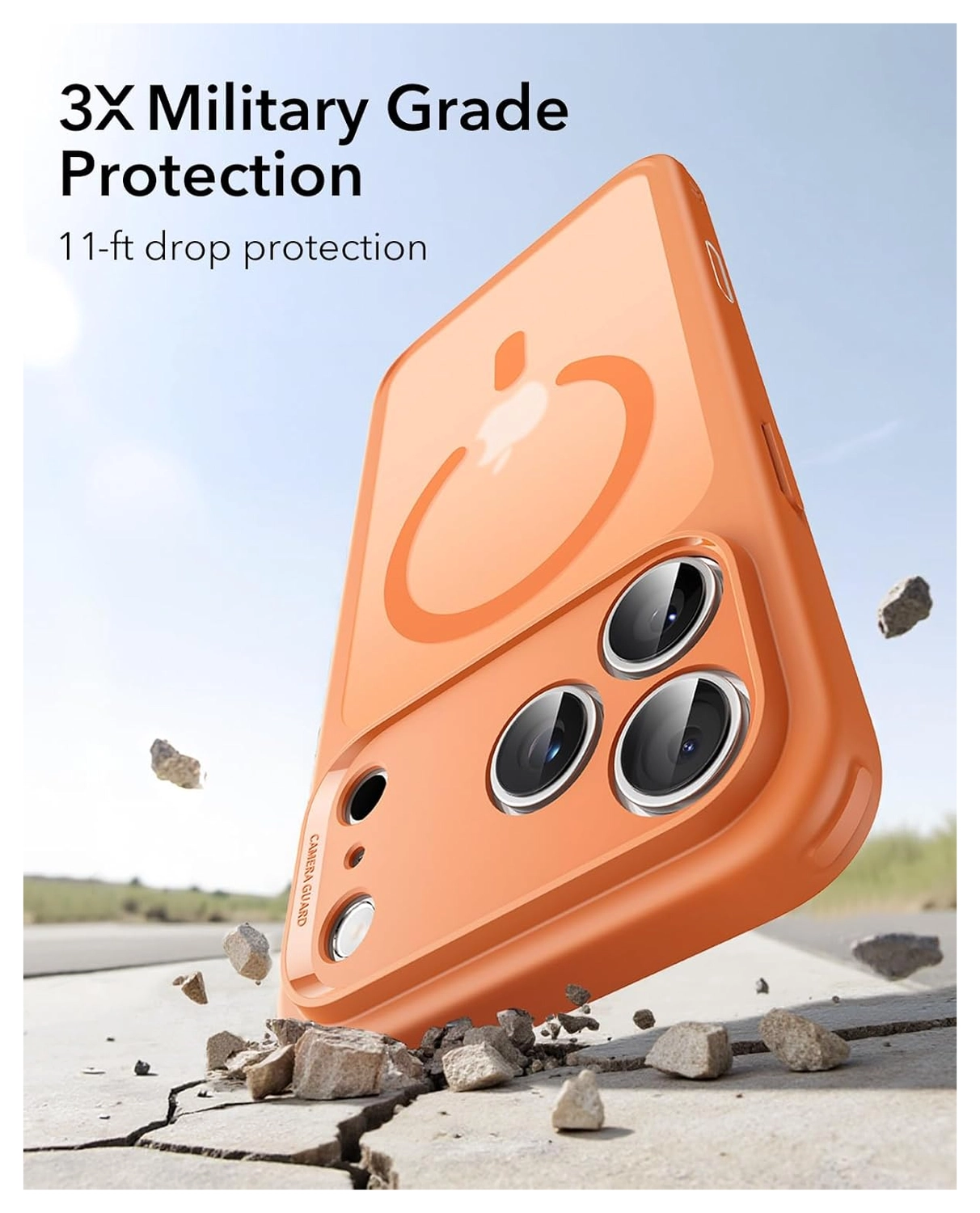 ESR Classic Hybrid iPhone 17 Pro Max Hoesje MagSafe Back Cover Oranje afbeelding 4