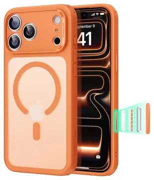 ESR Classic Hybrid iPhone 17 Pro Hoesje MagSafe Back Cover Oranje