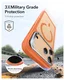 ESR Classic Hybrid MagSafe iPhone 17 Pro Hoesje Stand Oranje afbeelding 3