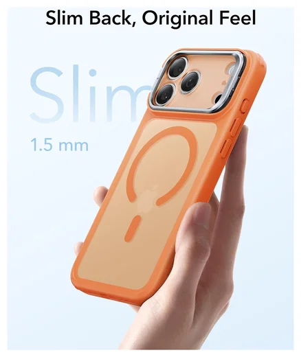 ESR Classic Hybrid MagSafe iPhone 17 Pro Hoesje Stand Oranje afbeelding 9
