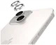 AVY Apple iPhone 14 / 14 Plus Camera Lens Protector Rings Diamant Zilver afbeelding 9
