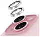 AVY Apple iPhone 15 / 15 Plus Camera Lens Protector Rings Glitter Zilver