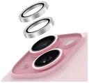 AVY Apple iPhone 15 / 15 Plus Camera Lens Protector Rings Glitter Zilver