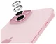 AVY Apple iPhone 15 / 15 Plus Camera Lens Protector Rings Glitter Zilver afbeelding 9