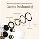 AVY Samsung Galaxy S25 Camera Lens Protector Rings Diamant Goud afbeelding 5