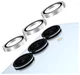 AVY Samsung Galaxy S25 Camera Lens Protector Rings Diamant Zilver