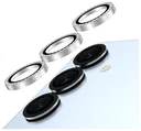 AVY Samsung Galaxy S25 Camera Lens Protector Rings Diamant Zilver