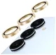 AVY Samsung Galaxy S25 Plus Camera Lens Protector Rings Glitter Goud