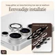 AVY Samsung Galaxy S25 Plus Camera Lens Protector Rings Diamant Zilver afbeelding 4