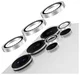 AVY Samsung Galaxy S25 Ultra Camera Lens Protector Rings Diamant Zilver