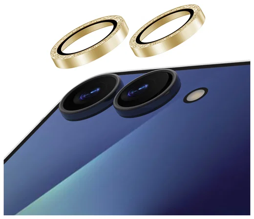 AVY Samsung Galaxy Z Flip 7 Camera Lens Protector Rings Glitter Goud afbeelding 1