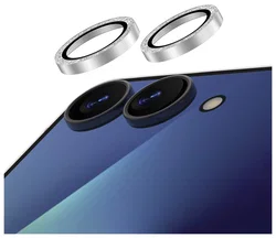AVY Samsung Galaxy Z Flip 7 Camera Lens Protector Rings Glitter Zilver afbeelding