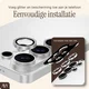 AVY Samsung Galaxy Z Flip 7 Camera Lens Protector Rings Diamant Zilver afbeelding 4