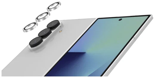 AVY Samsung Galaxy Z Fold 7 Camera Lens Protector Rings Diamant Zilver afbeelding 9