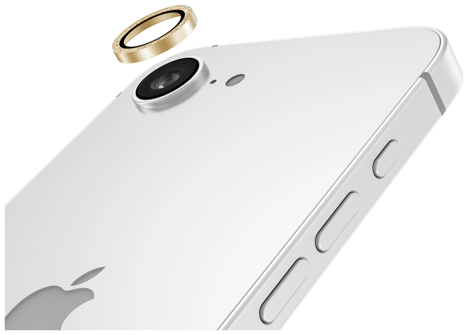 AVY Apple iPhone 17e / 16e Camera Lens Protector Rings Glitter Goud afbeelding 9