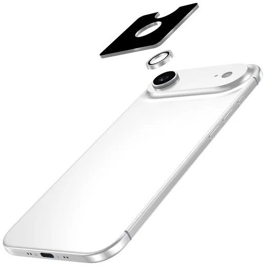 AVY Apple iPhone 17e / 16e Camera Lens Protector Rings Diamant Zilver afbeelding 2
