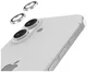 AVY Apple iPhone 17 / 16 / 16 Plus Camera Lens Protector Rings Diamant Zilver afbeelding 9
