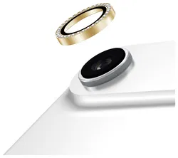 AVY Apple iPhone Air Camera Lens Protector Rings Diamant Goud afbeelding