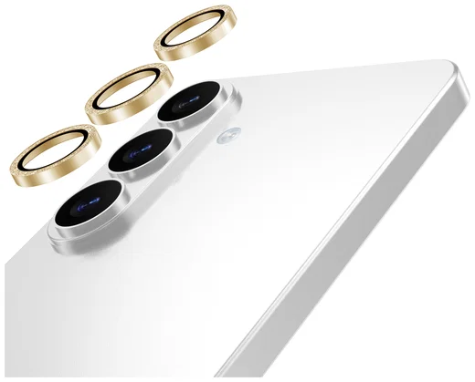 AVY Samsung Galaxy S26 Camera Lens Protector Rings Glitter Goud afbeelding 9