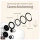 AVY Samsung Galaxy S26 Camera Lens Protector Rings Diamant Zilver afbeelding 5