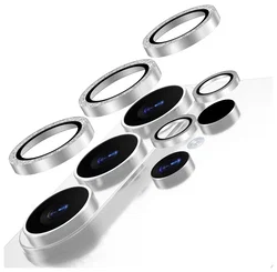 AVY Samsung Galaxy S26 Ultra Camera Lens Protector Rings Glitter Zilver afbeelding
