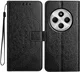 Xiaomi Redmi 14C Hoesje Mandala Book Case met Pasjeshouder Zwart afbeelding 3
