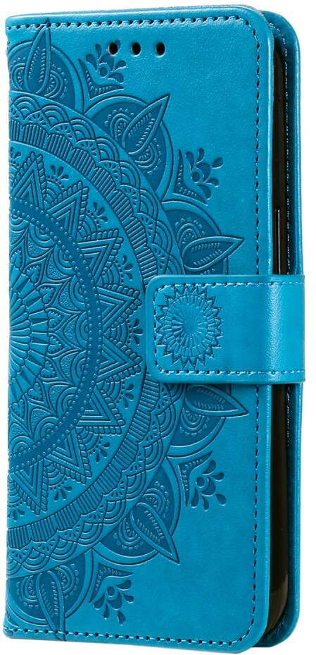 Samsung Galaxy A07 Hoesje Mandala Book Case met Pasjeshouder Blauw afbeelding 5