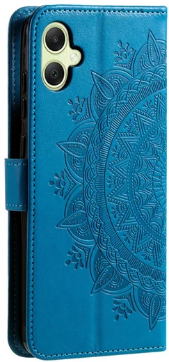 Samsung Galaxy A07 Hoesje Mandala Book Case met Pasjeshouder Blauw afbeelding 6