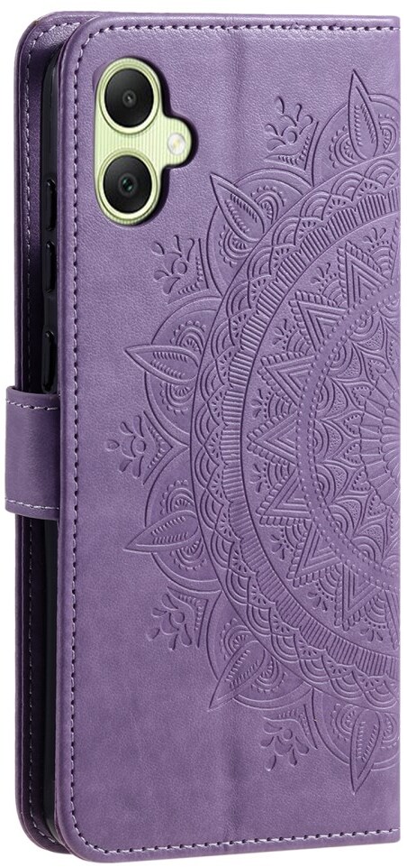 Samsung Galaxy A07 Hoesje Mandala Book Case met Pasjeshouder Paars afbeelding 6