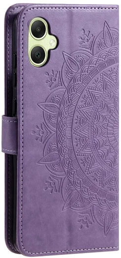 Samsung Galaxy A07 Hoesje Mandala Book Case met Pasjeshouder Paars afbeelding 6