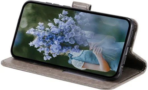 Samsung Galaxy A07 Hoesje Mandala Book Case met Pasjeshouder Zwart afbeelding 3