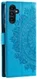 Samsung Galaxy A35 Hoesje Mandala Book Case met Pasjeshouder Blauw afbeelding 6
