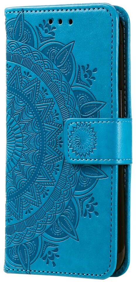Samsung Galaxy A35 Hoesje Mandala Book Case met Pasjeshouder Blauw afbeelding 5