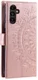 Samsung Galaxy A35 Hoesje Mandala Book Case met Pasjeshouder Roze Goud afbeelding 6