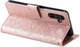 Samsung Galaxy A35 Hoesje Mandala Book Case met Pasjeshouder Roze Goud afbeelding 4