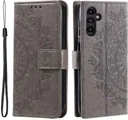 Samsung Galaxy A35 Hoesje Mandala Book Case met Pasjeshouder Zwart