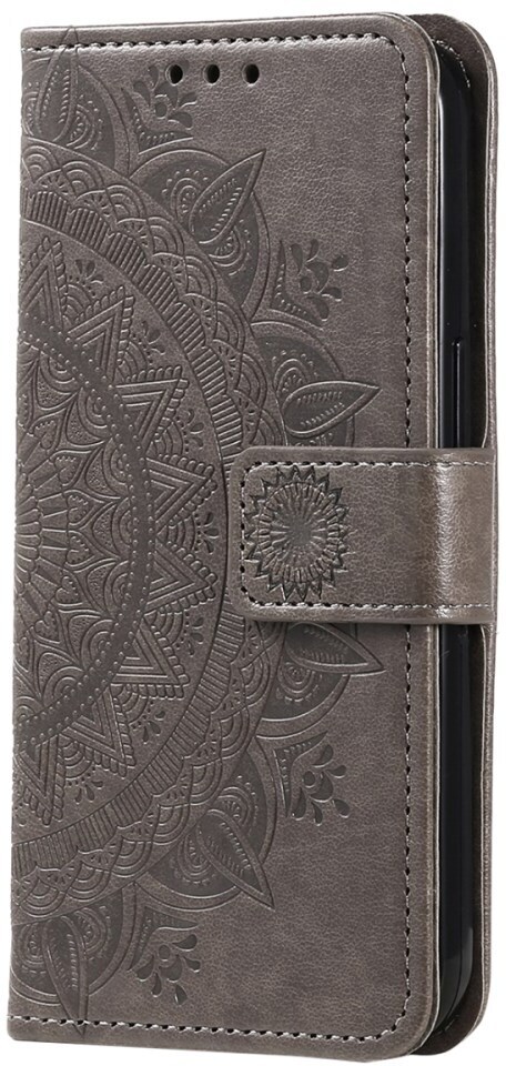 Samsung Galaxy A35 Hoesje Mandala Book Case met Pasjeshouder Zwart afbeelding 5
