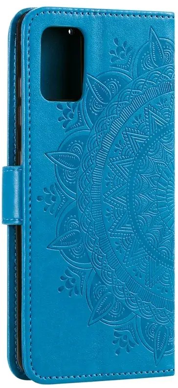 Oppo A5 (2025) Hoesje Mandala Book Case met Pasjeshouder Blauw afbeelding 7